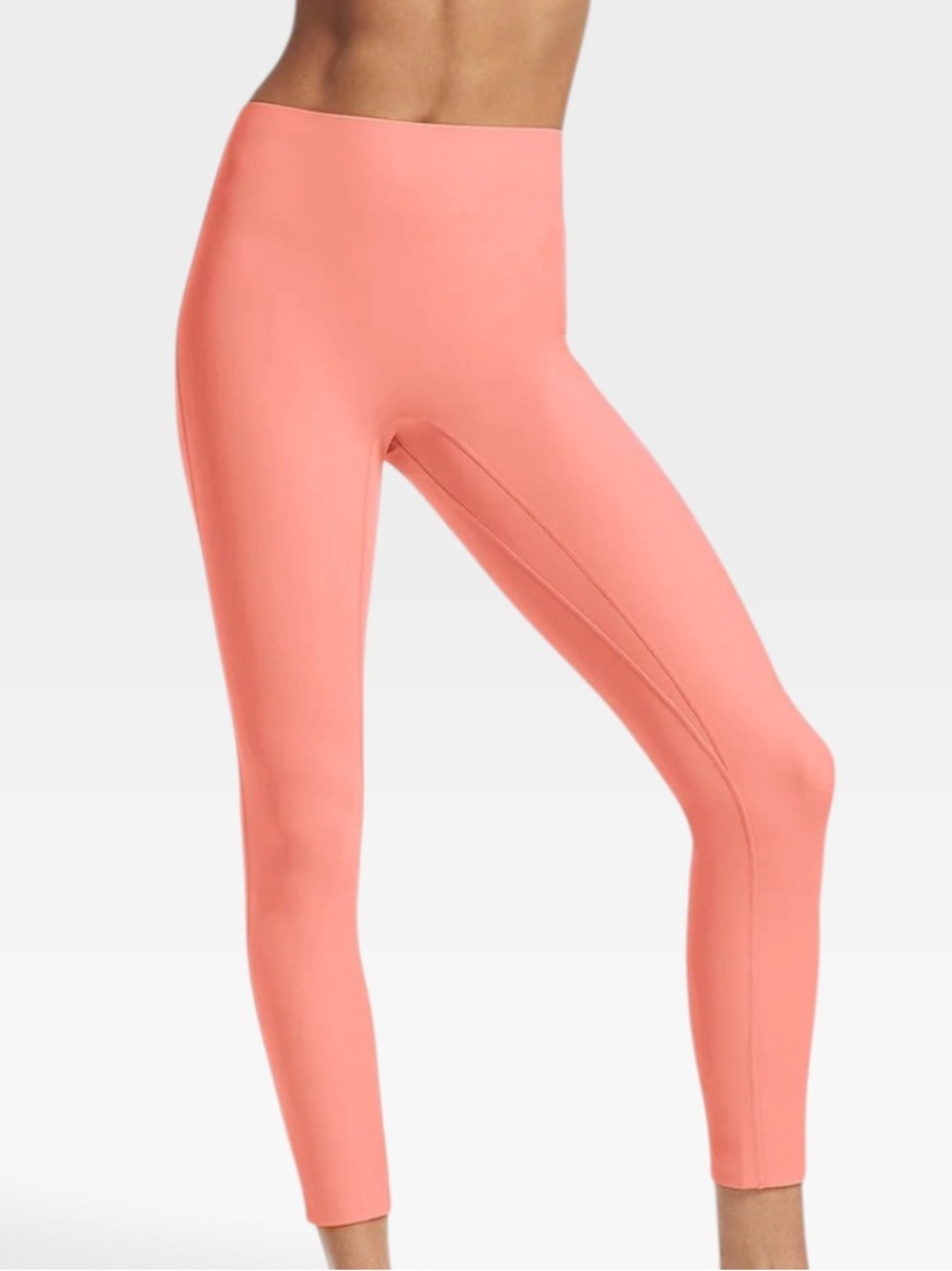 Le Ore By Bandier Bella Bonded Leggings Coral Orange Womens Athletics SIZE SMALL